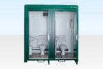 1+1 Double Mains Toilet 8Ft x 5Ft (Green)