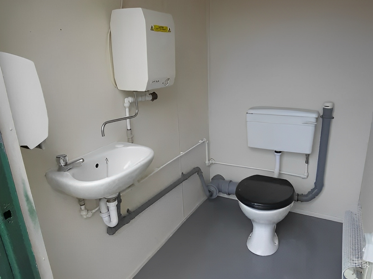 2+1 Steel Toilet Cabin 12Ft x 9Ft - Image 8