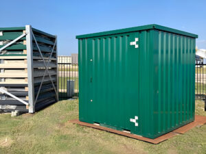 (Powder Coated) Flat Packed Metal Storage Container