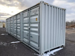 New 40' One-Trip Shipping Container With Side Doors