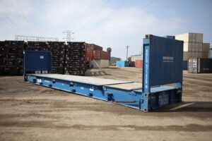 40-foot Flat Rack Shipping Container – Cargo-worthy